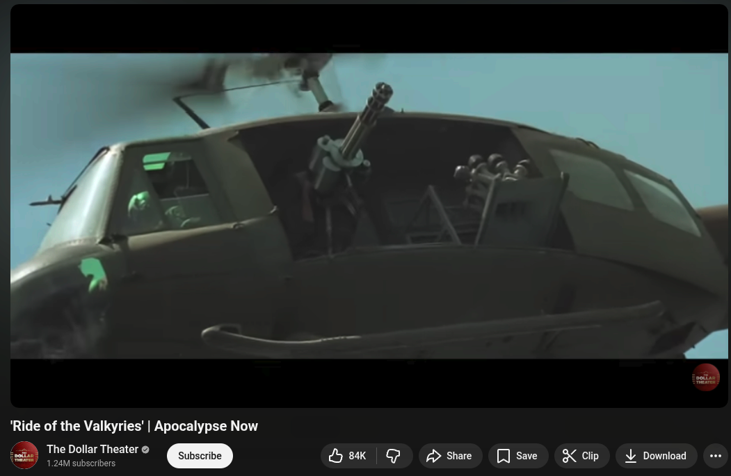 a screenshot of a helicopter with a gatling gun sticking out of it