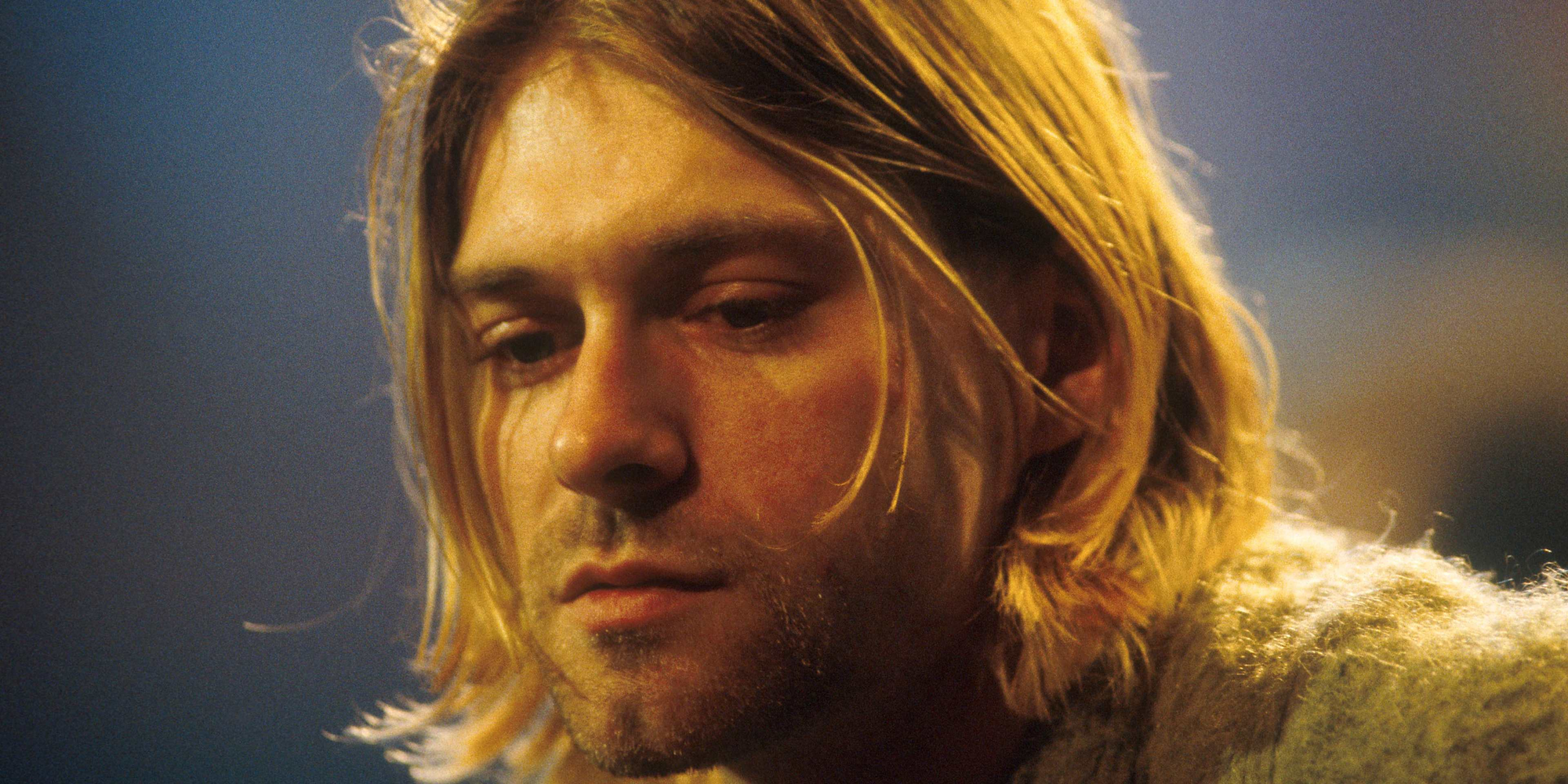 a photo of kurt cobain, yes the nirvana singer