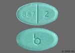 A photographic rendering of an estradiol pill. 